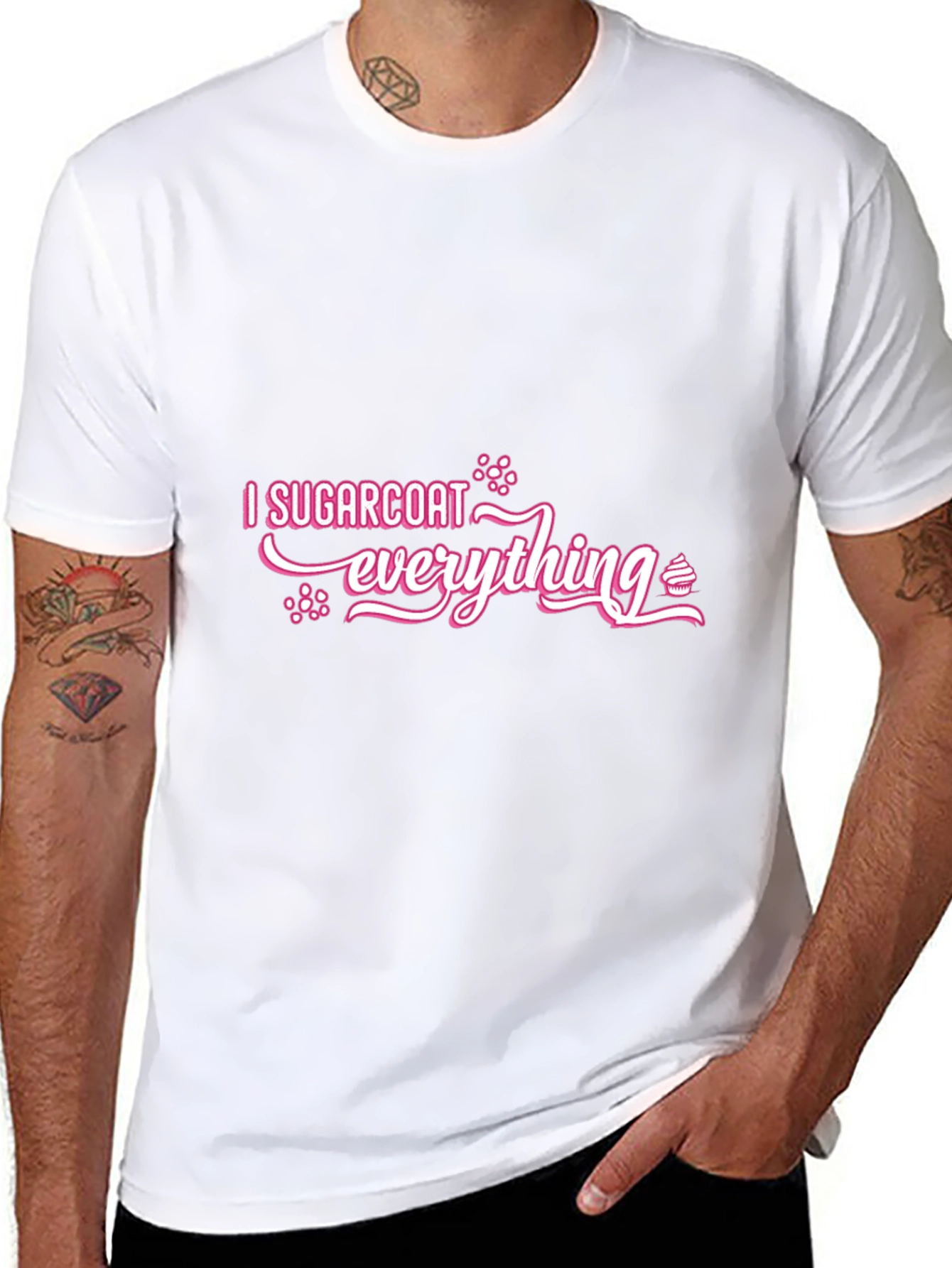Camiseta Negra I Sugarcoat Everything