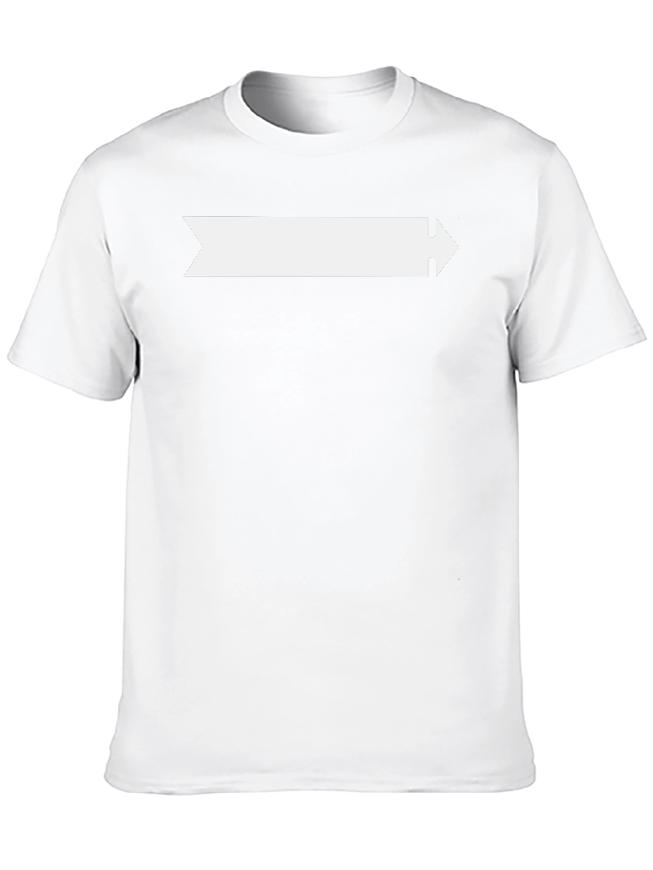 Camiseta Negra con Diseño de Flecha Blanca