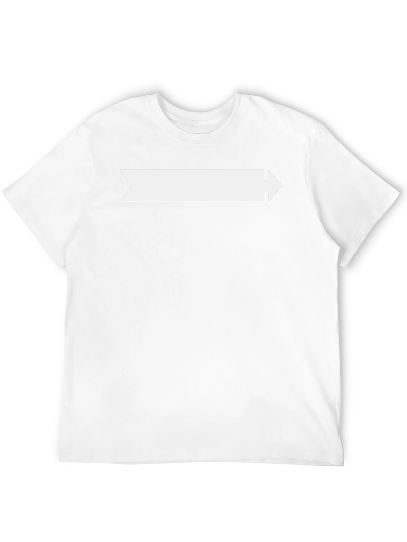 Camiseta Negra con Diseño de Flecha Blanca