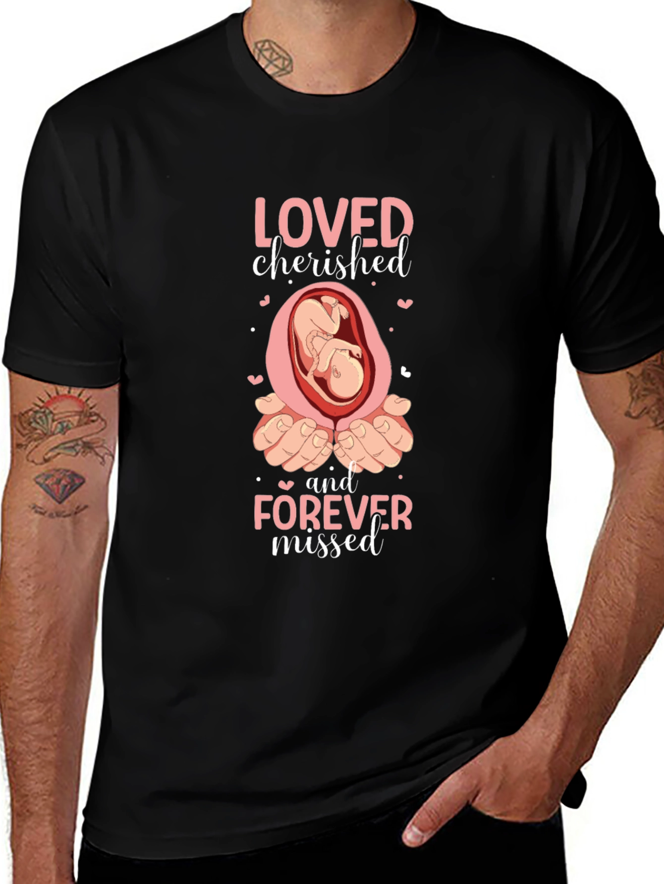 Camiseta Negra: Amado Atesorado y Extrañado Siempre