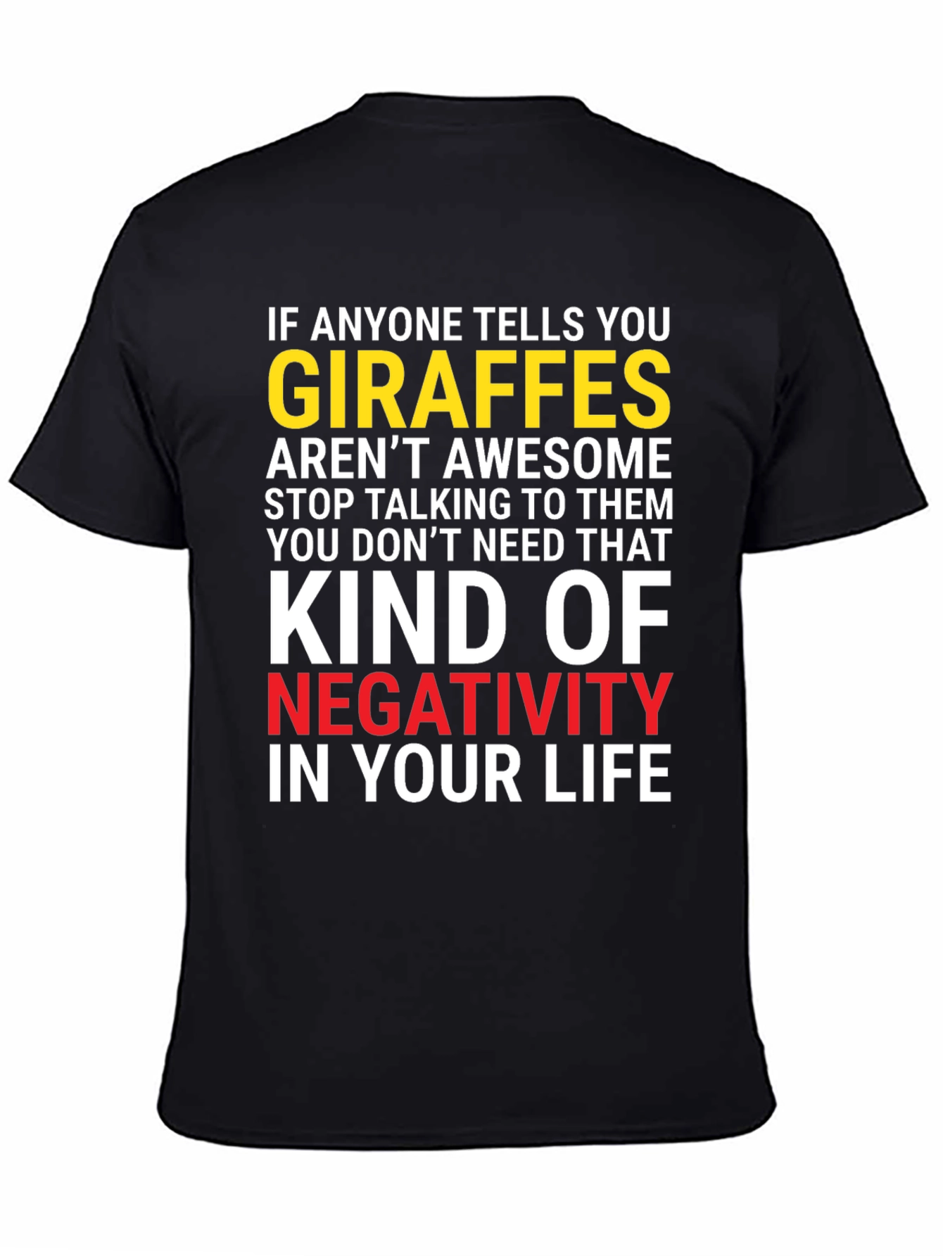 Camiseta Gráfica: ¡Si Alguien Critica a las Jirafas Adiós!
