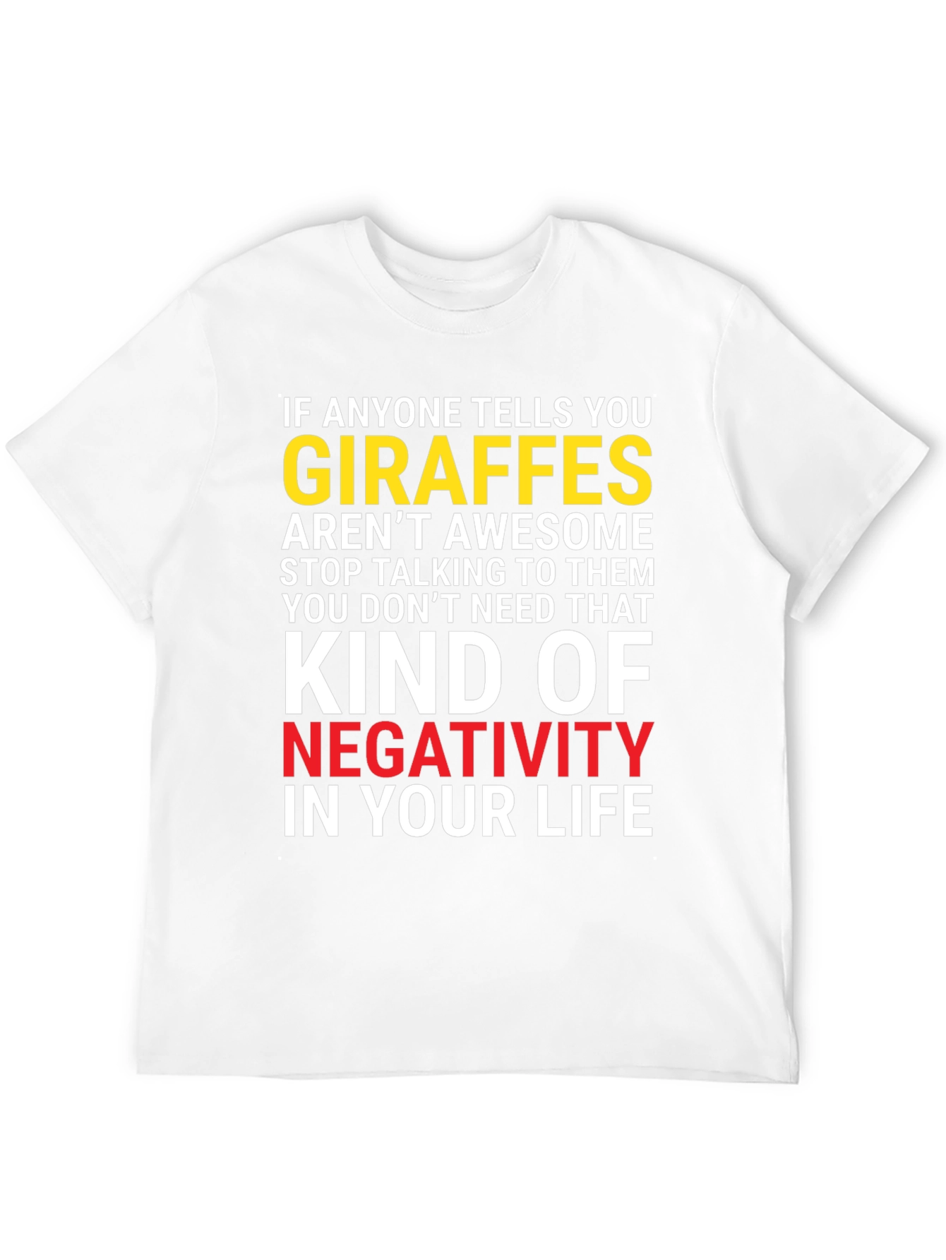 Camiseta Gráfica: ¡Si Alguien Critica a las Jirafas Adiós!