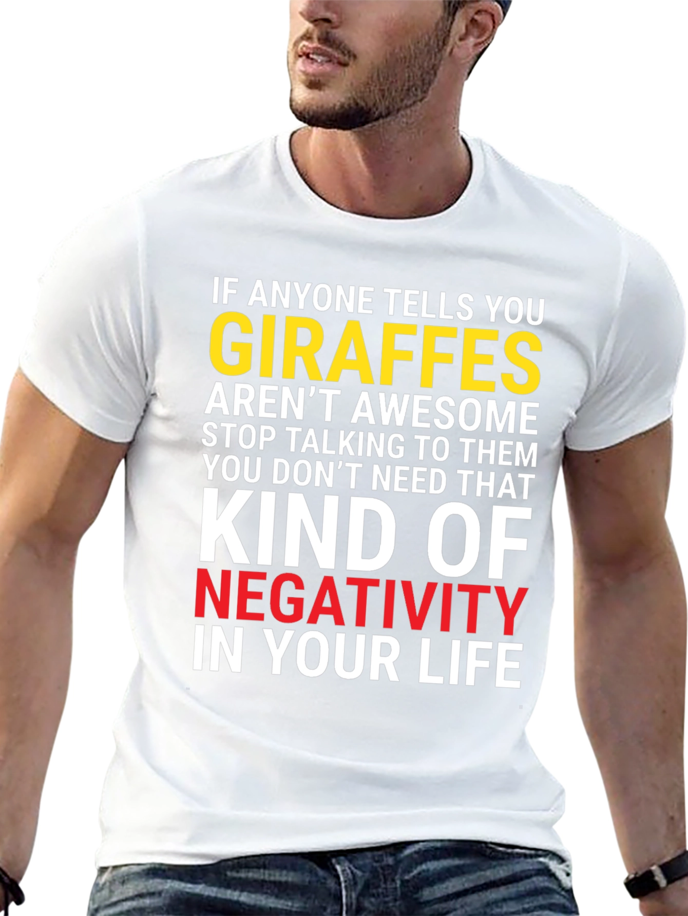 Camiseta Gráfica: ¡Si Alguien Critica a las Jirafas Adiós!