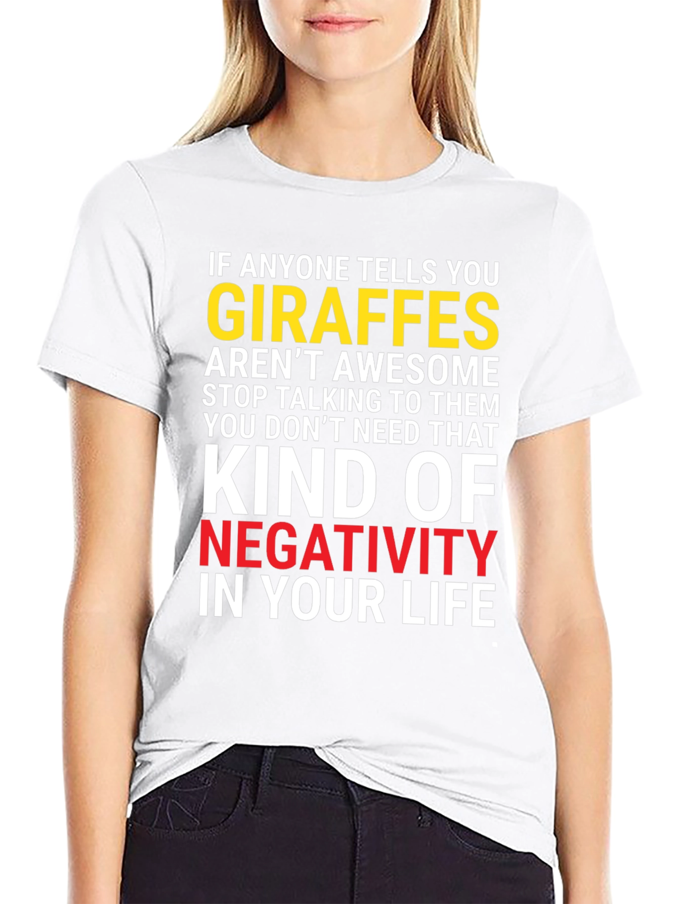 Camiseta Gráfica: ¡Si Alguien Critica a las Jirafas Adiós!