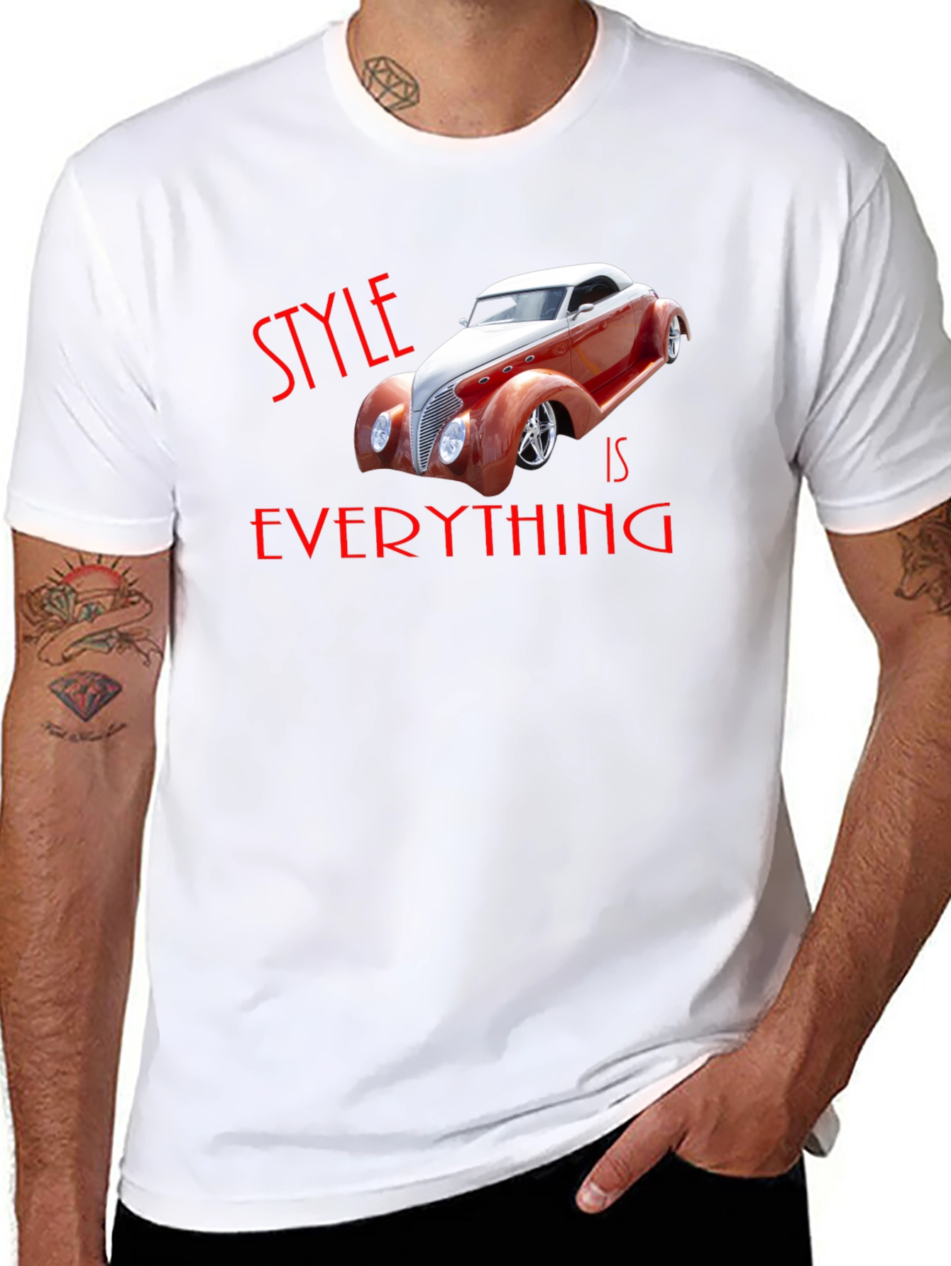 Camiseta Negra Style is Everything Coche Clásico