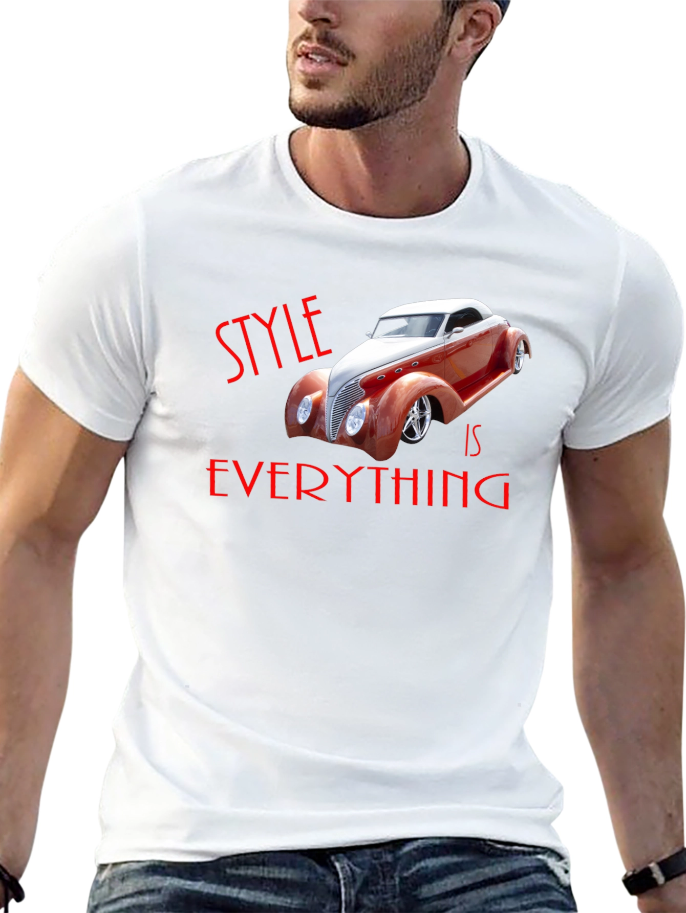 Camiseta Negra Style is Everything Coche Clásico