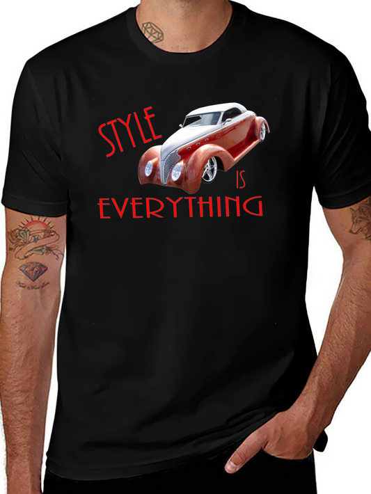 Camiseta Negra Style is Everything Coche Clásico