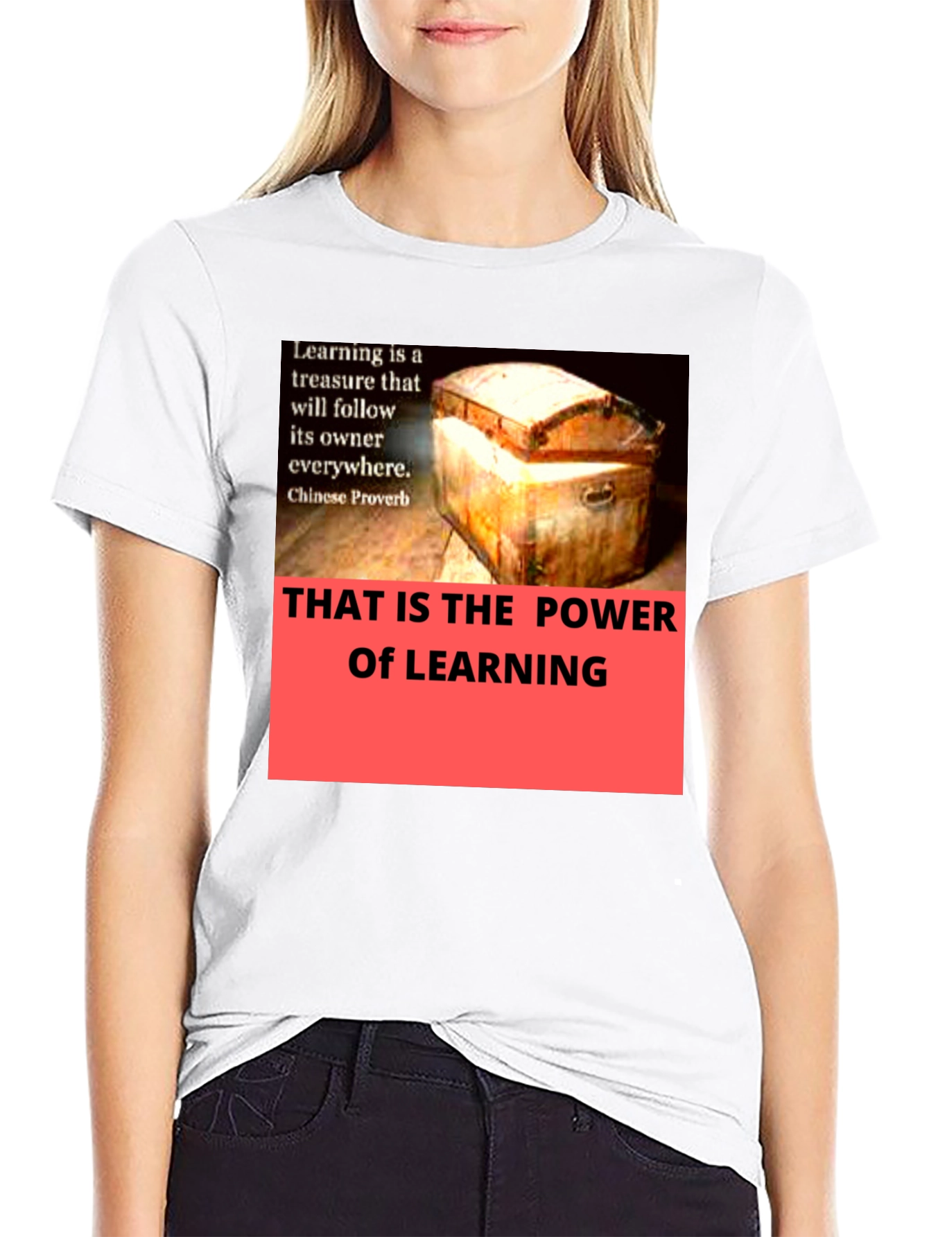 Camiseta Negra: El Poder del Aprendizaje