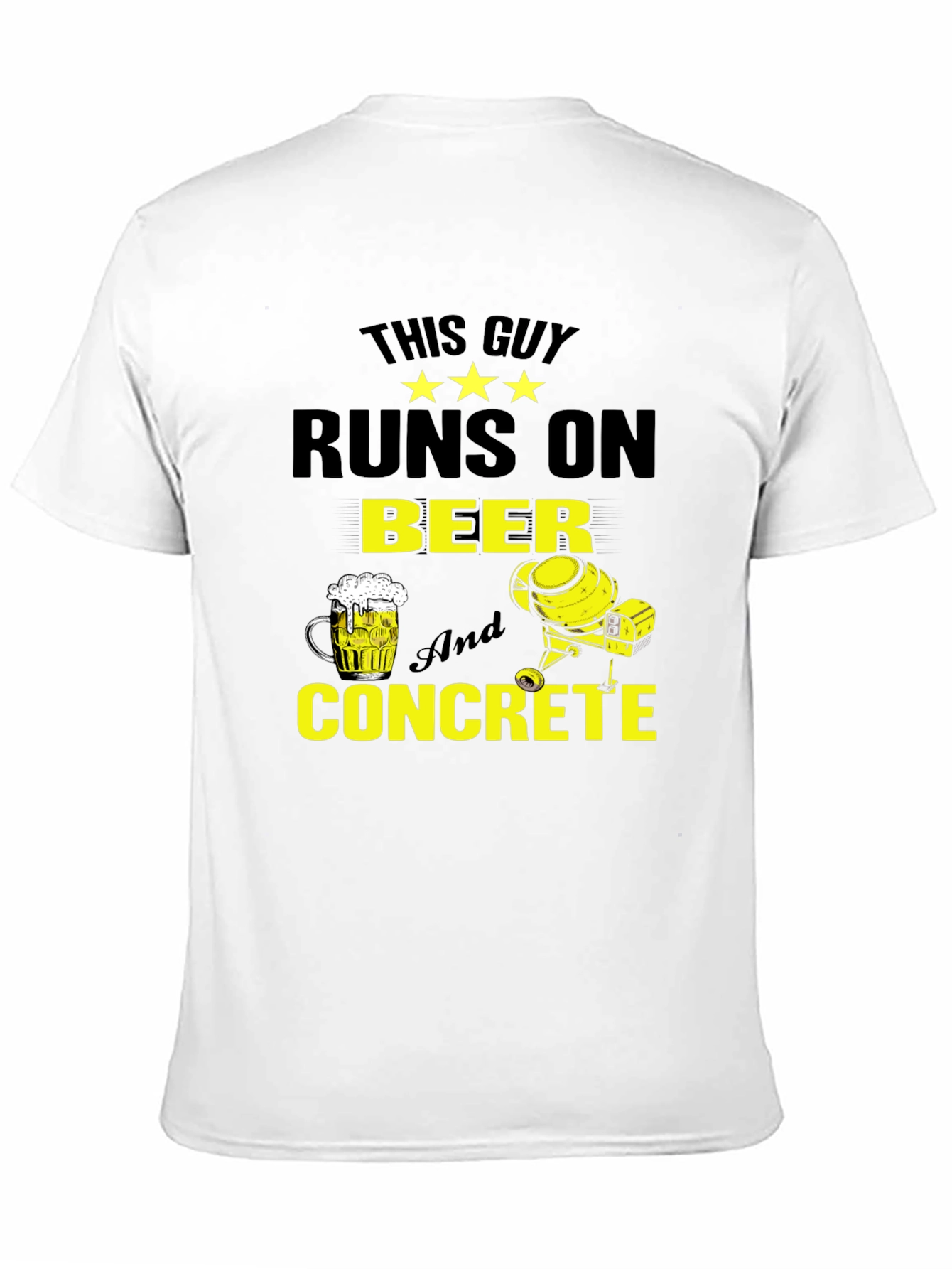 Camiseta Hombre: Cerveza y Concreto