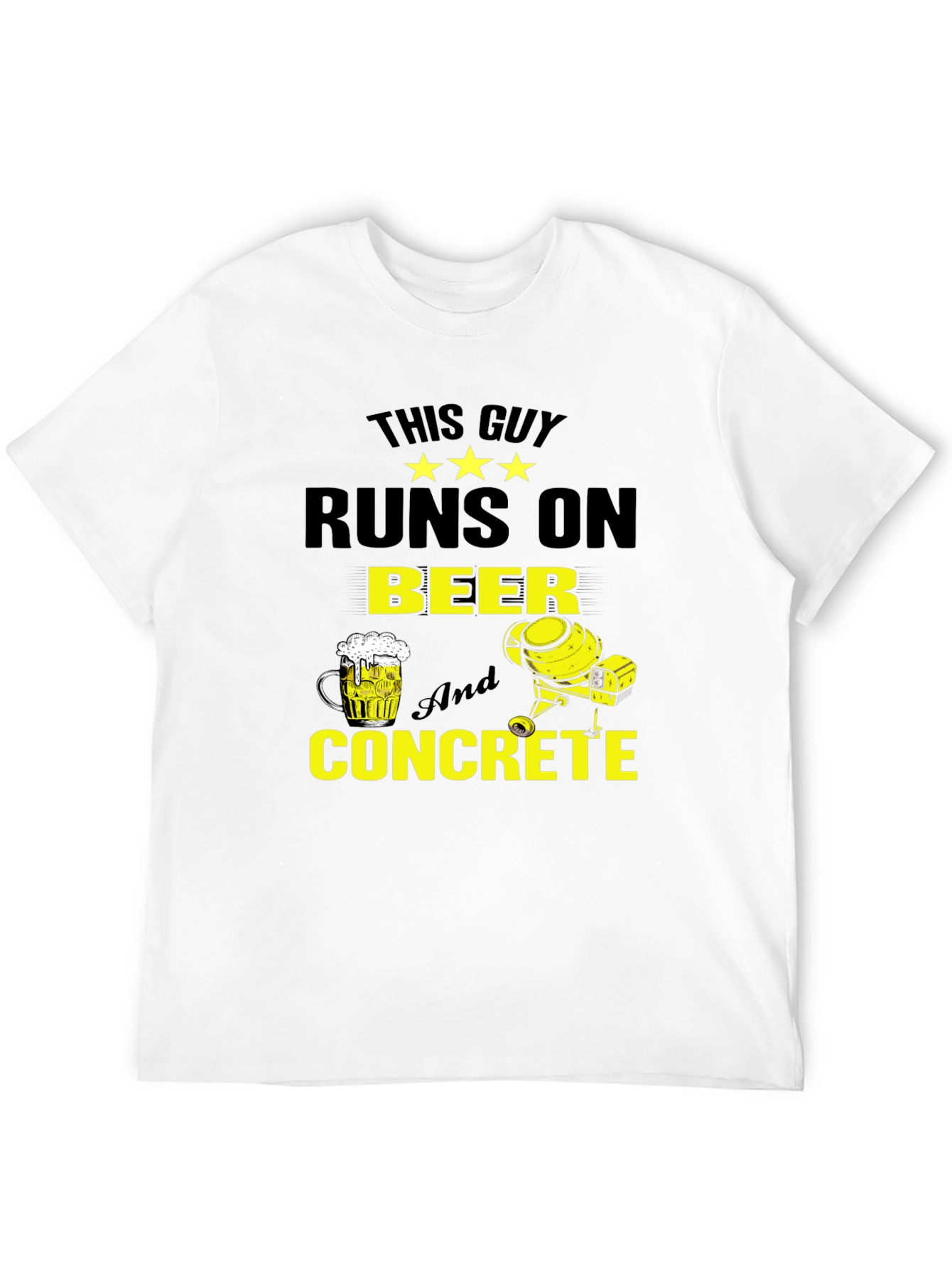 Camiseta Hombre: Cerveza y Concreto