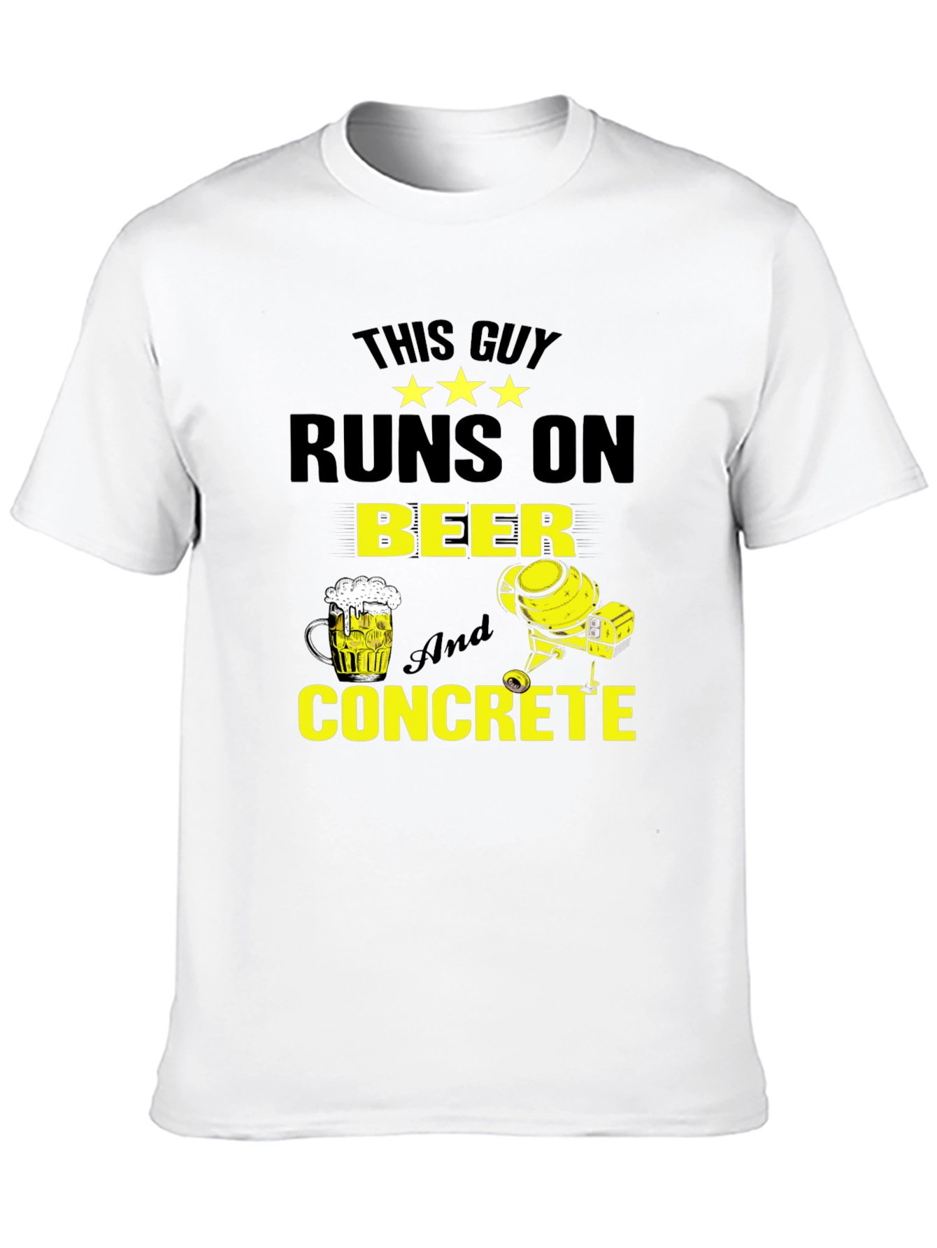 Camiseta Hombre: Cerveza y Concreto