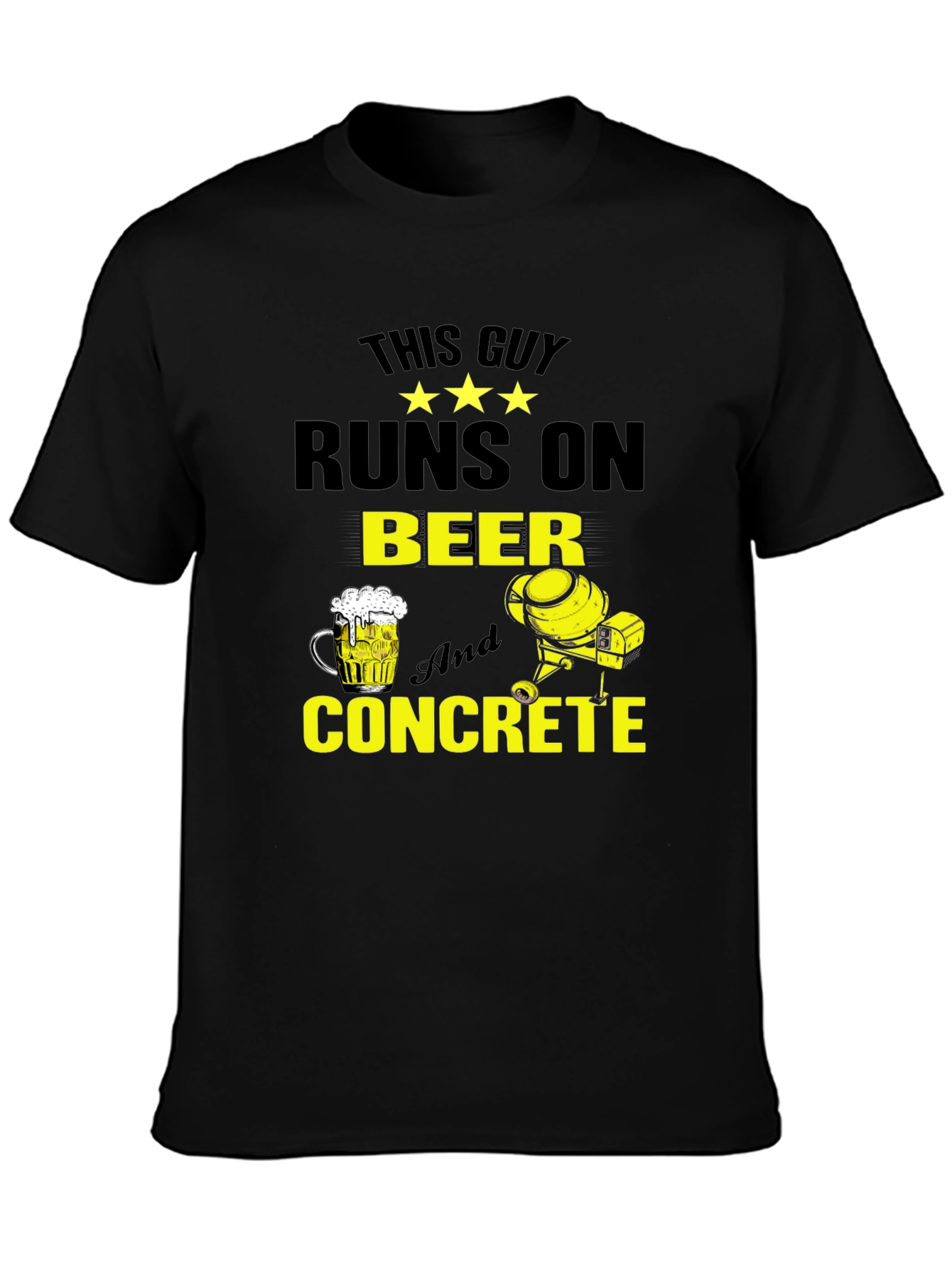 Camiseta Hombre: Cerveza y Concreto