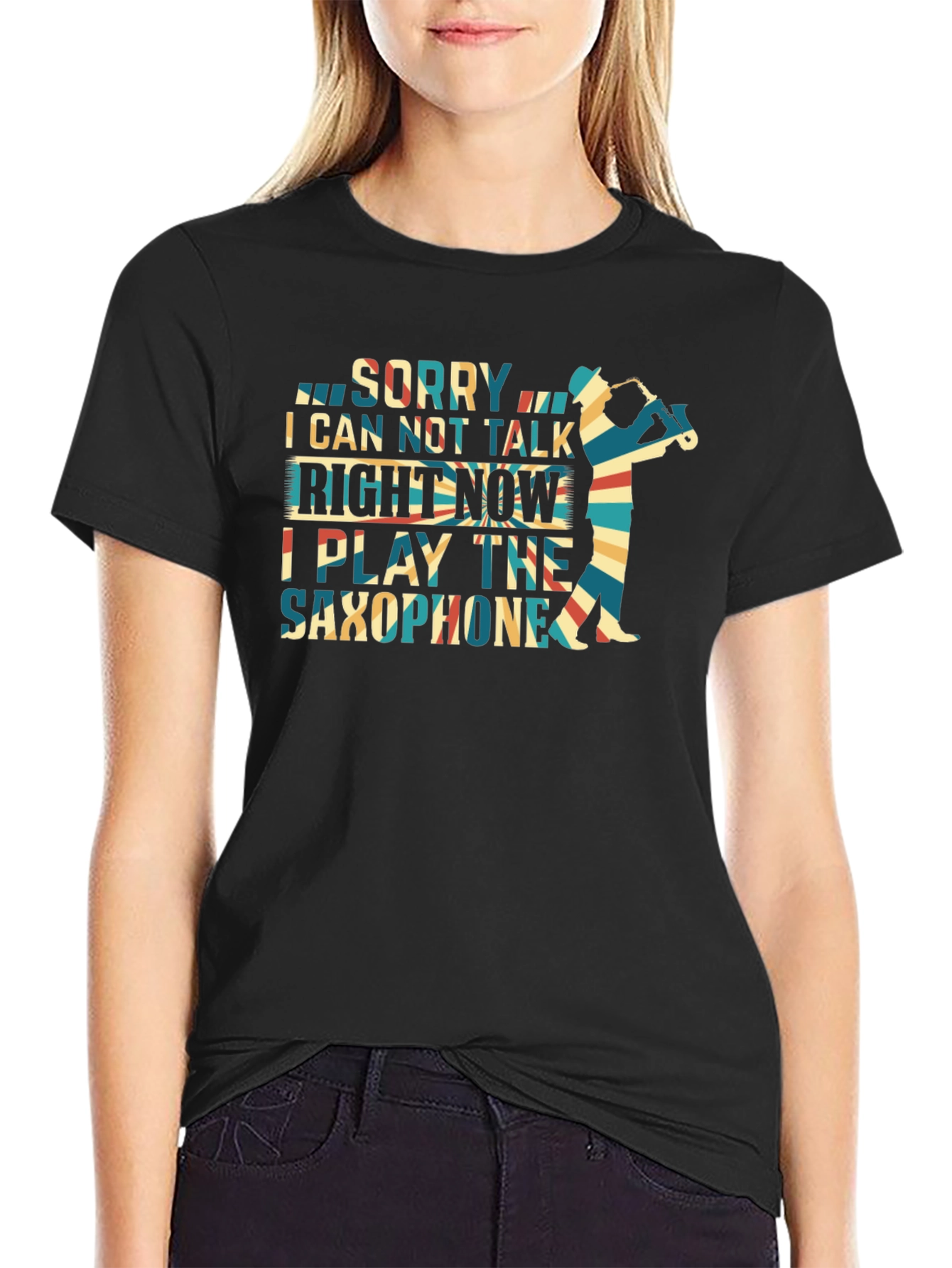 Camiseta Sorry I Can Not Talk de Saxofón
