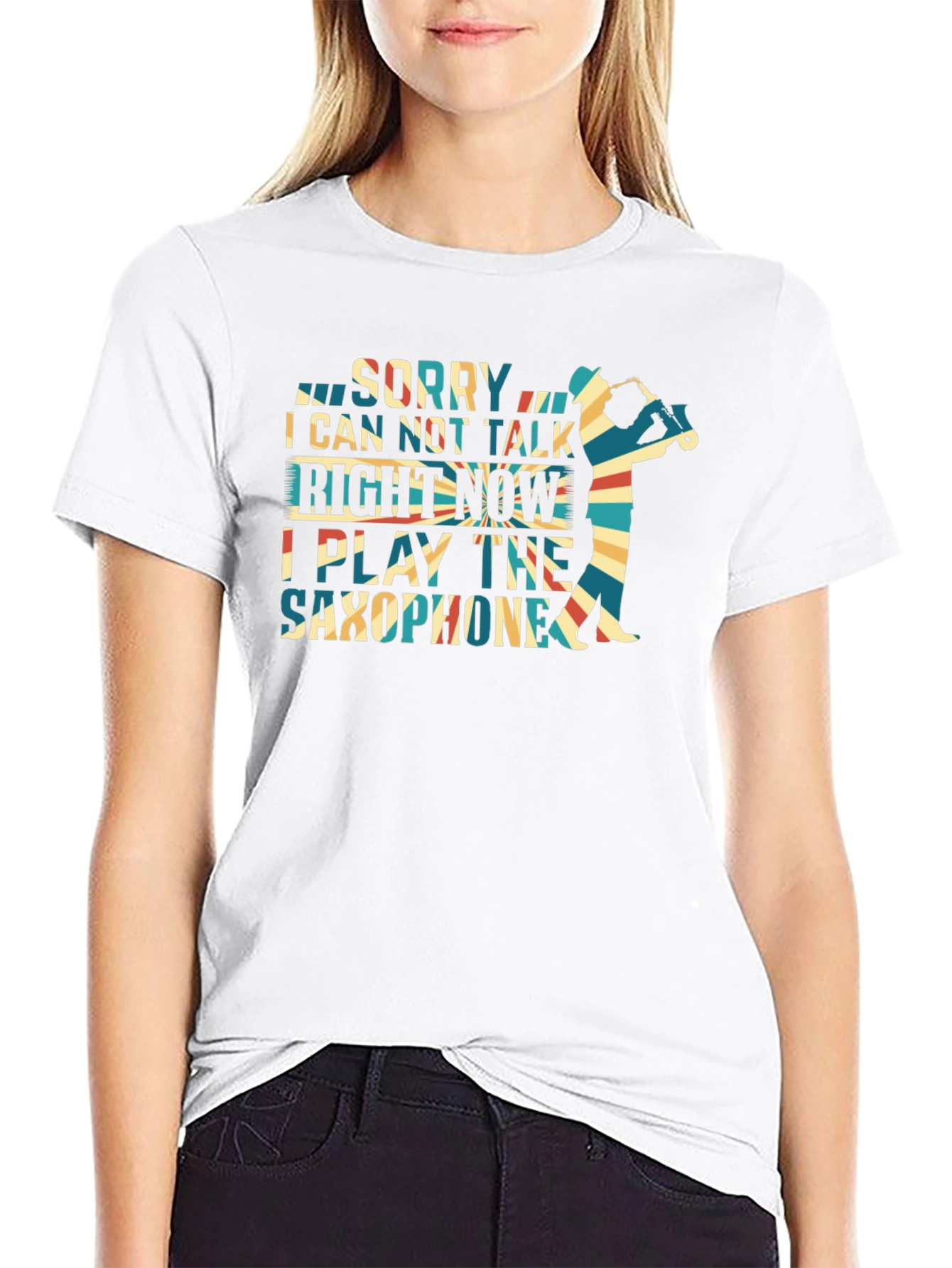 Camiseta Sorry I Can Not Talk de Saxofón
