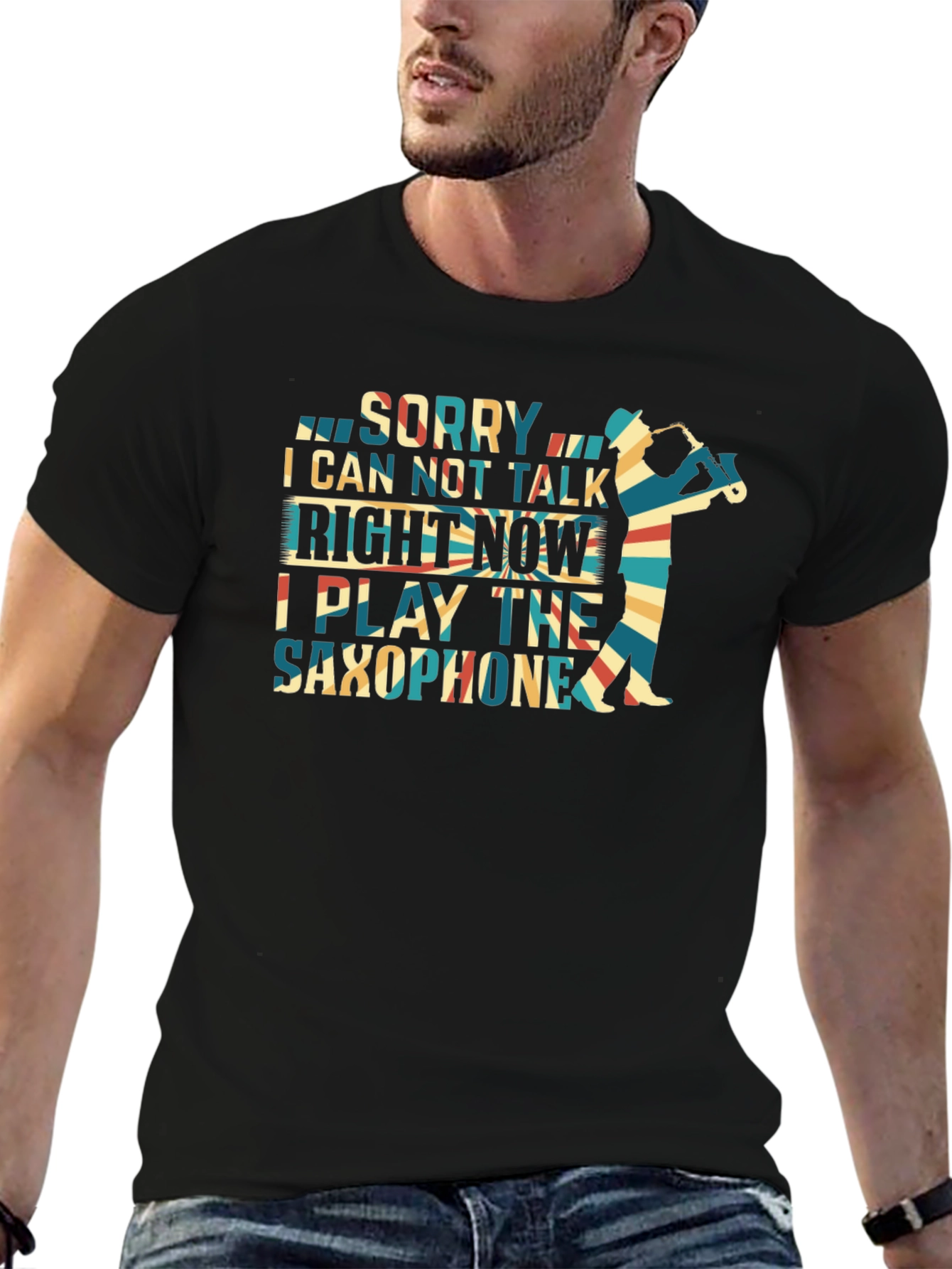 Camiseta Sorry I Can Not Talk de Saxofón