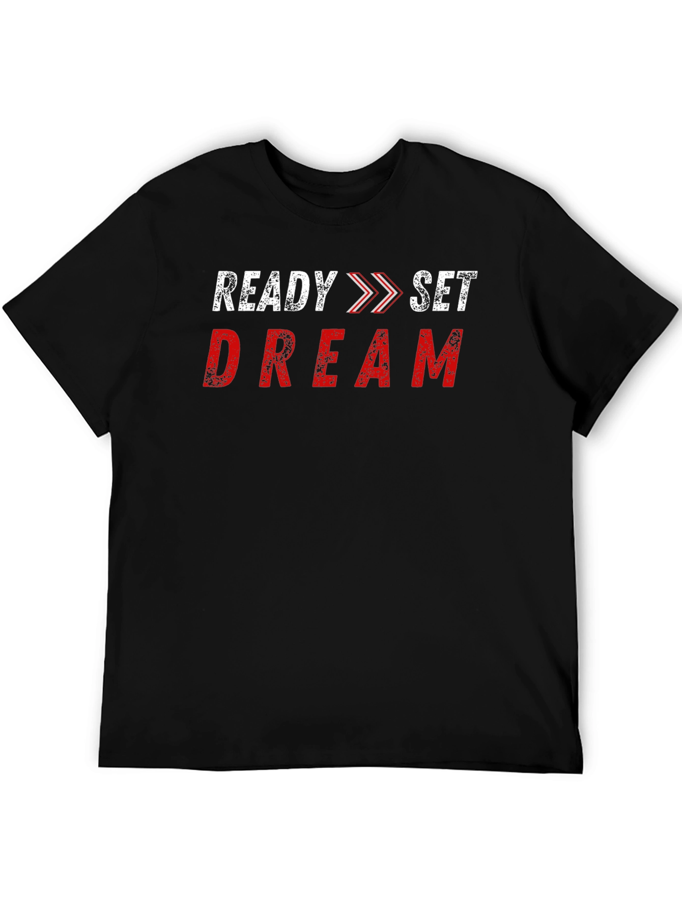 Camiseta Negra Ready Set Dream Algodón Casual