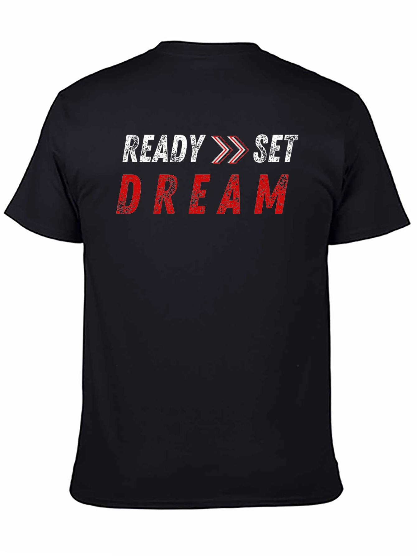 Camiseta Negra Ready Set Dream Algodón Casual