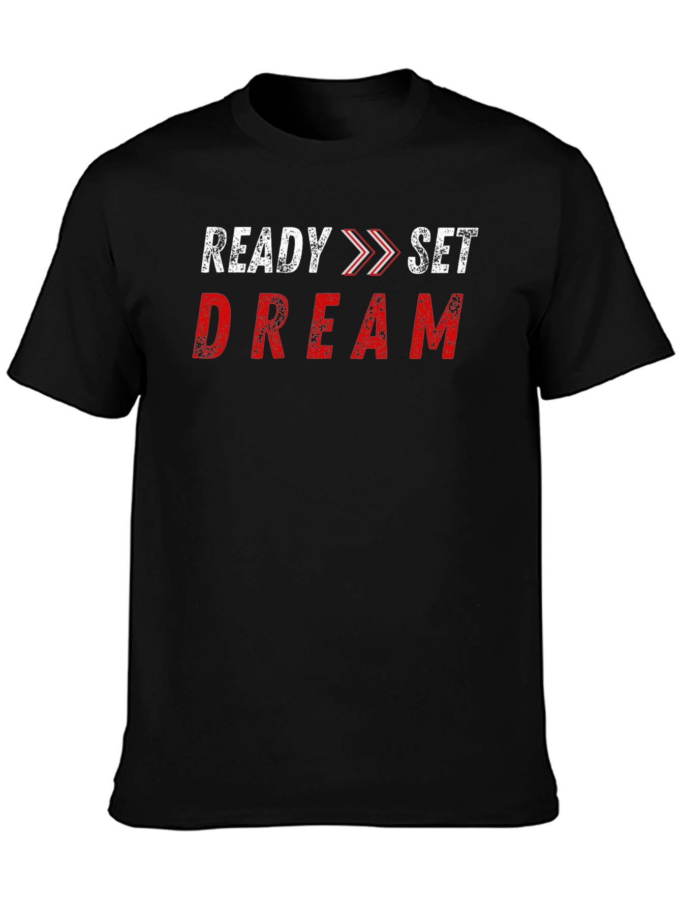 Camiseta Negra Ready Set Dream Algodón Casual