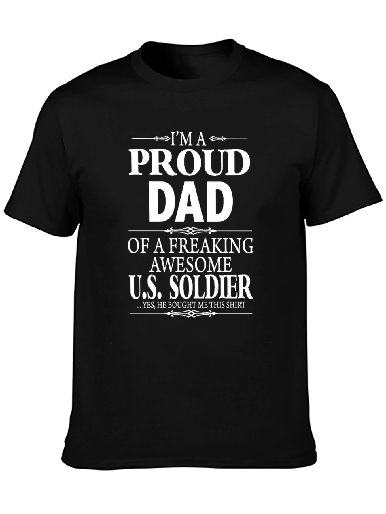 Camiseta Proud Dad of a U.S. Soldier