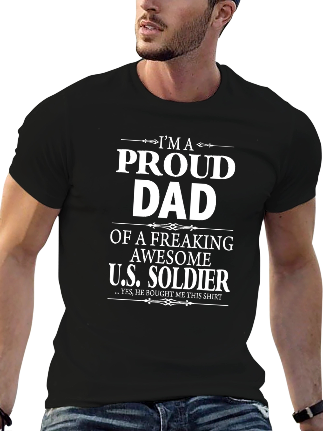Camiseta Proud Dad of a U.S. Soldier