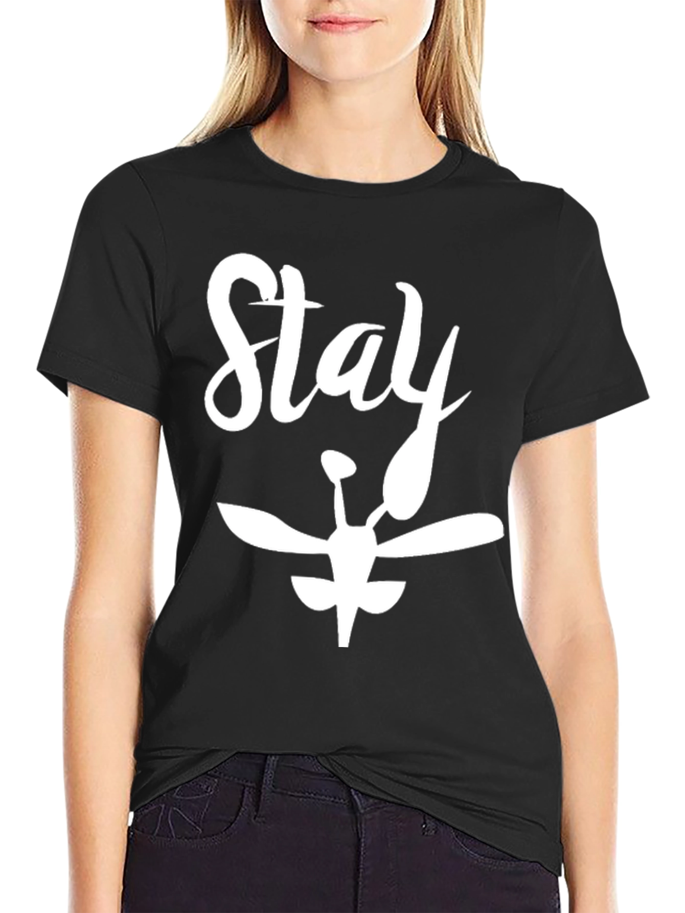 Camiseta Negra Stay para Hombre