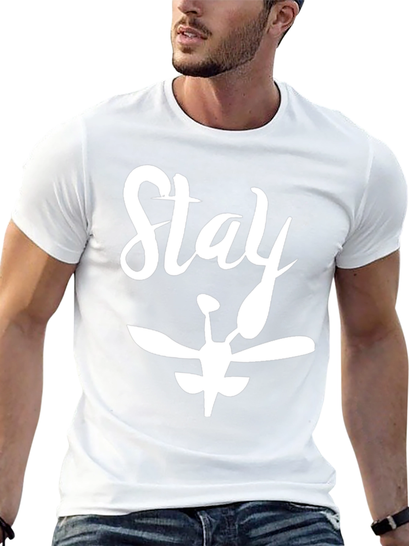 Camiseta Negra Stay para Hombre