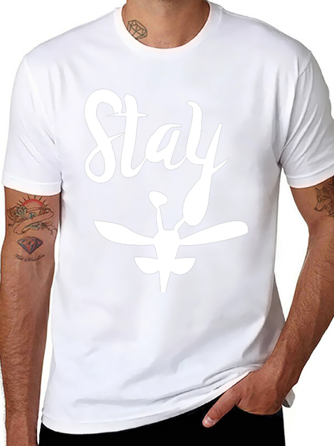 Camiseta Negra Stay para Hombre