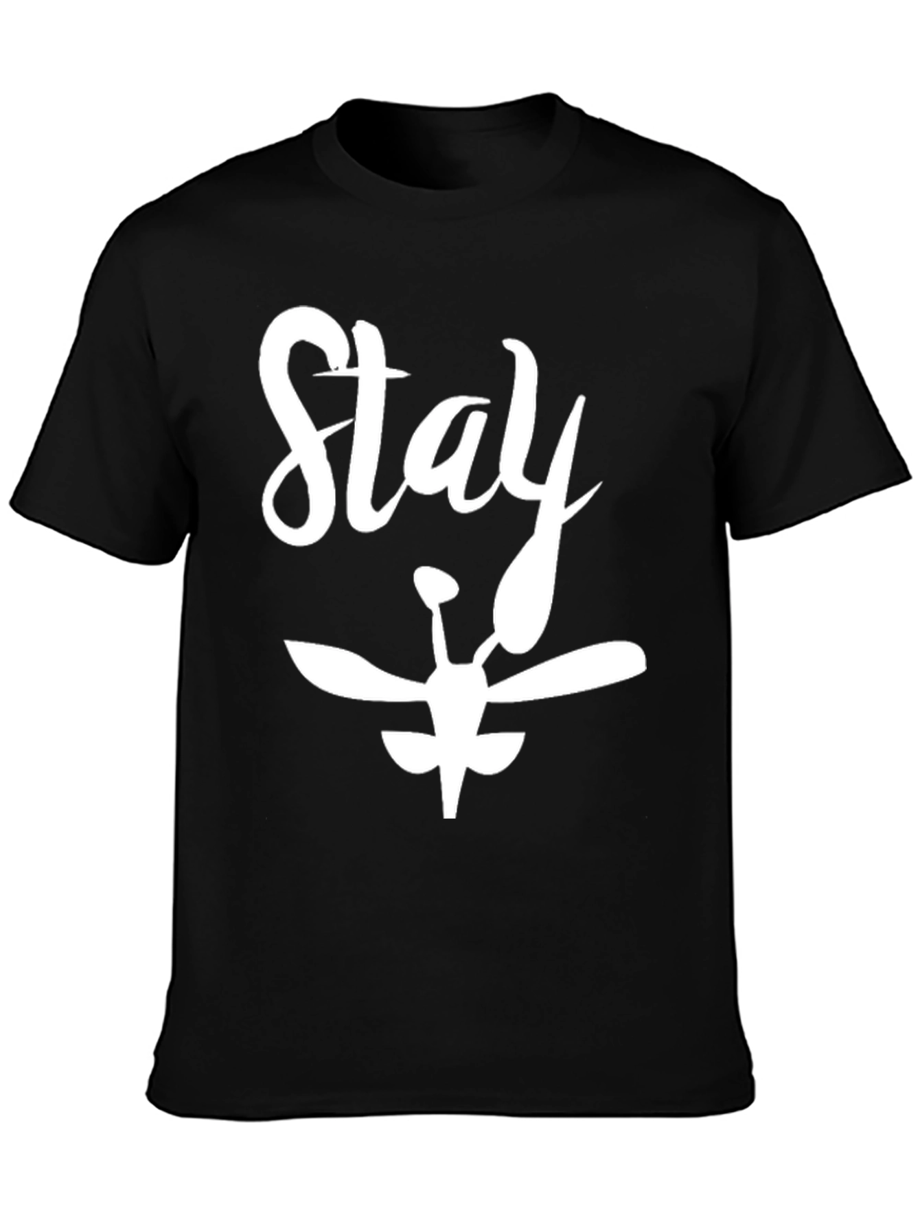 Camiseta Negra Stay para Hombre