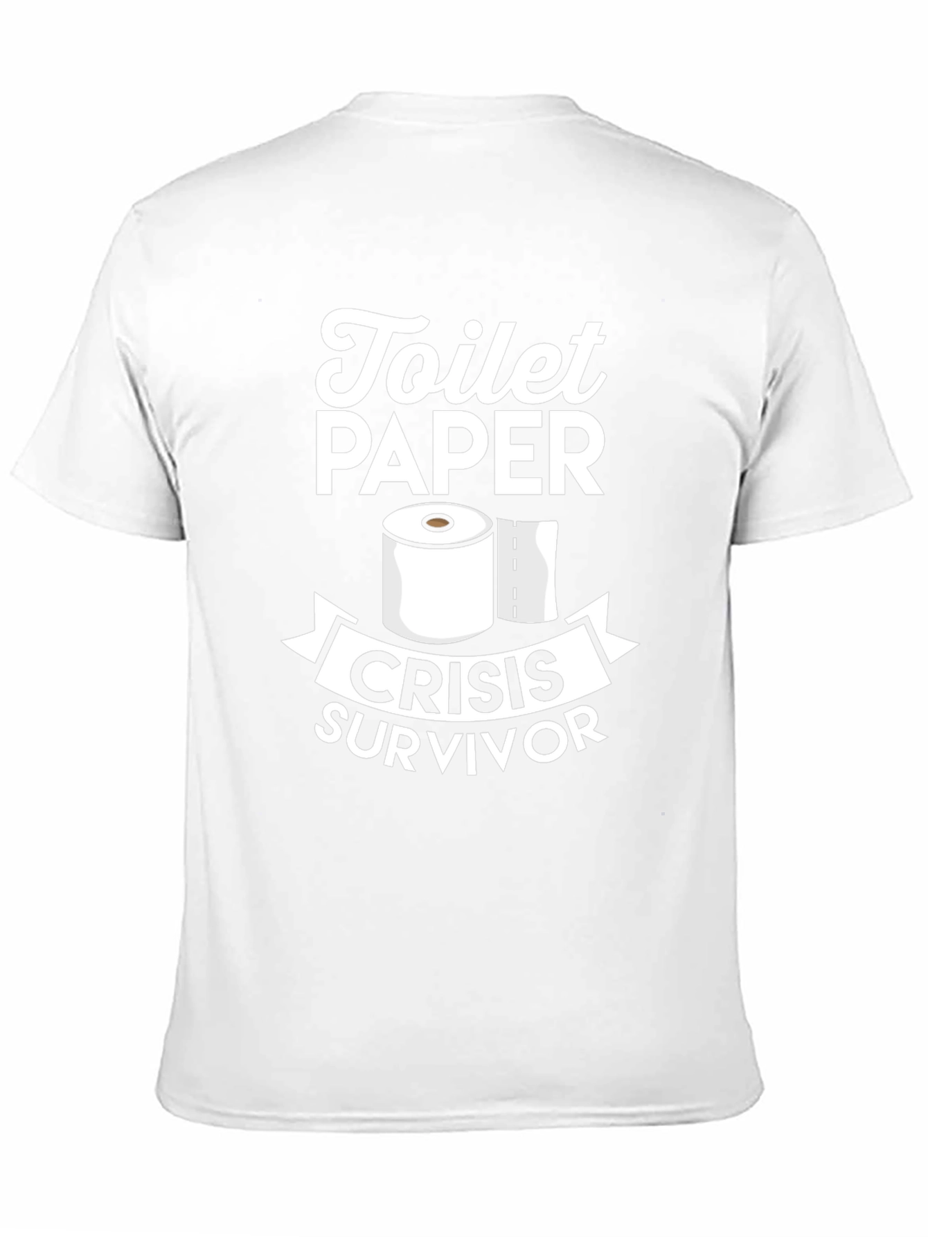 Camiseta Negra: Superviviente Crisis Papel Higiénico