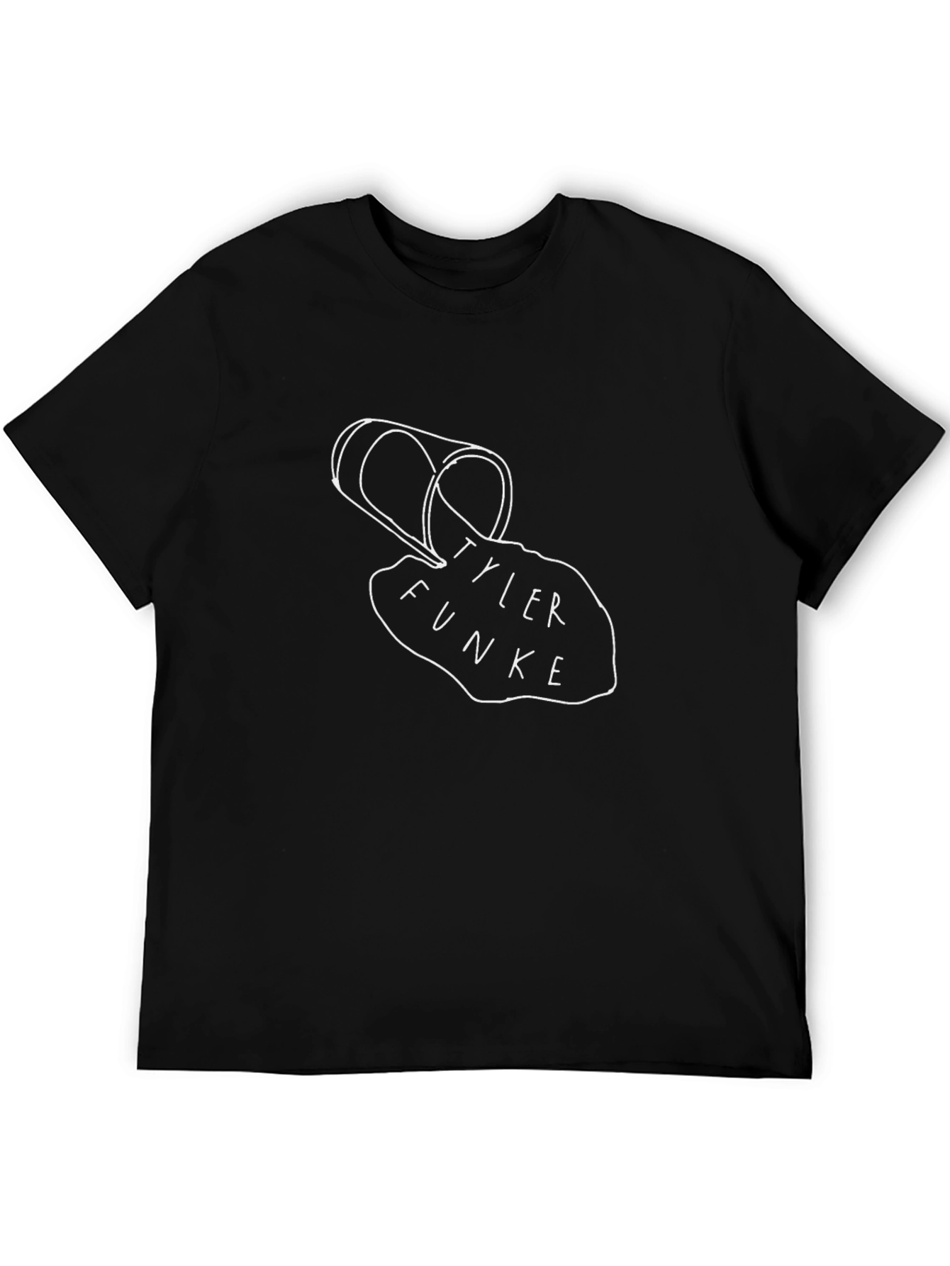 Camiseta Negra Tyler Funke - Diseño Original