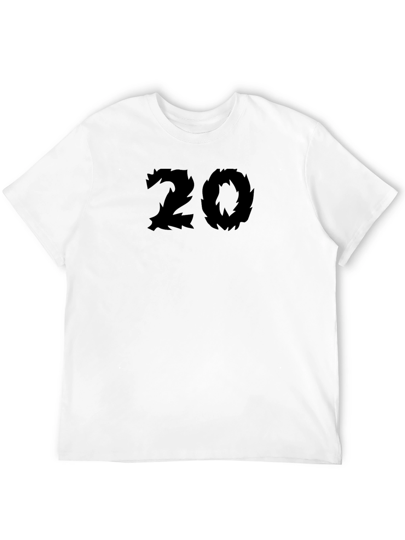 Camiseta Negra Número 20 Estilo Garra