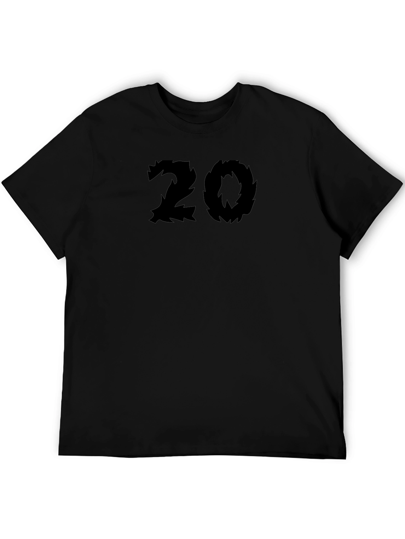 Camiseta Negra Número 20 Estilo Garra