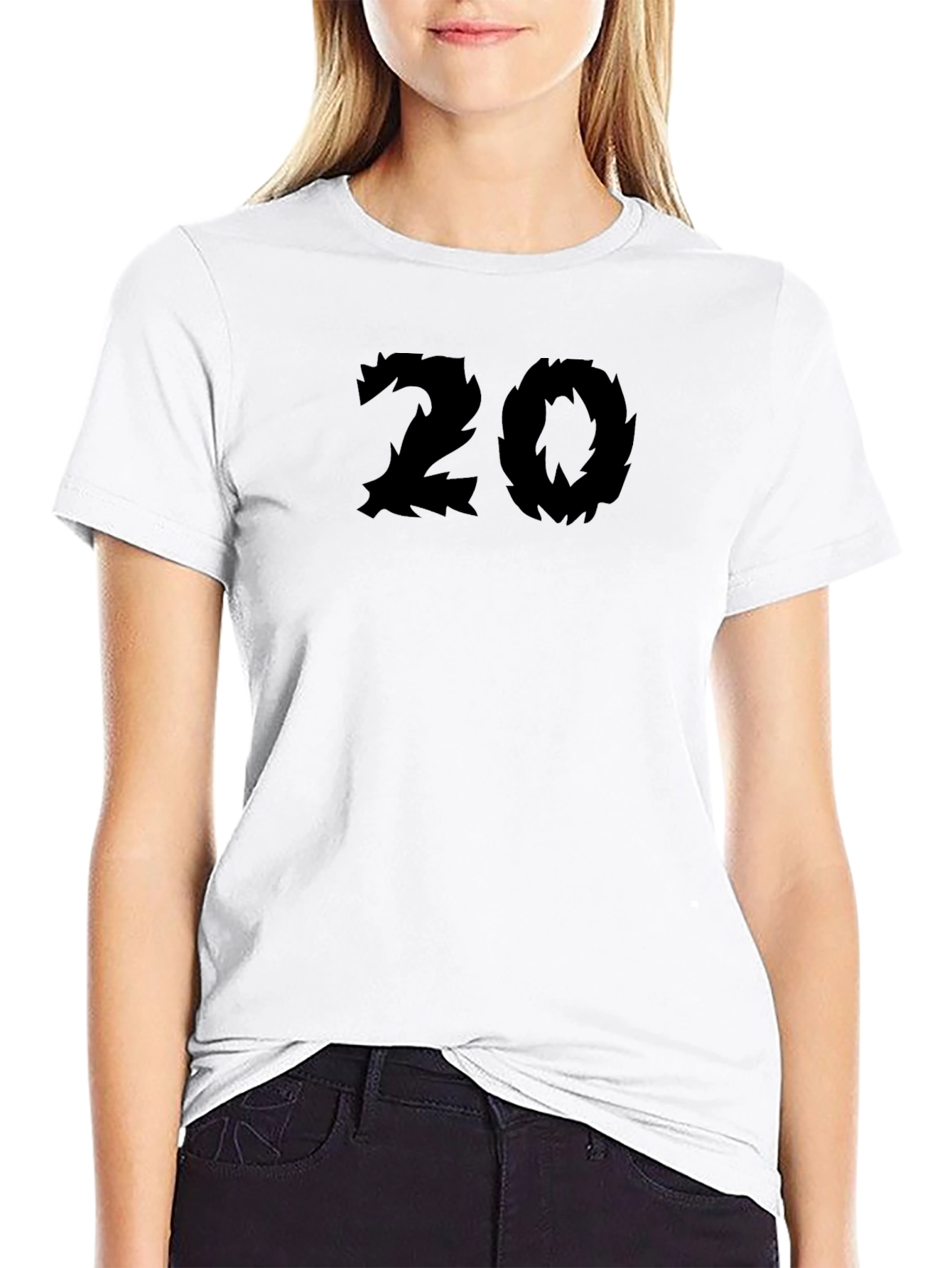 Camiseta Negra Número 20 Estilo Garra
