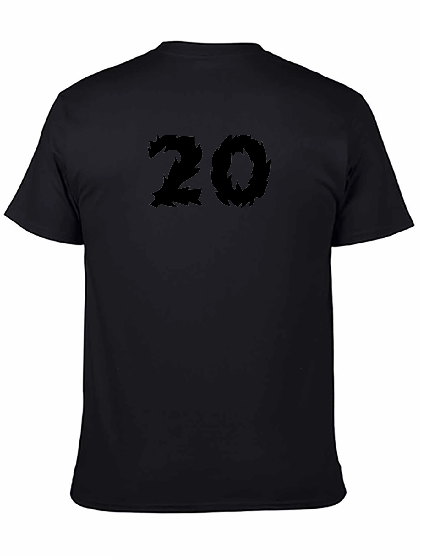 Camiseta Negra Número 20 Estilo Garra