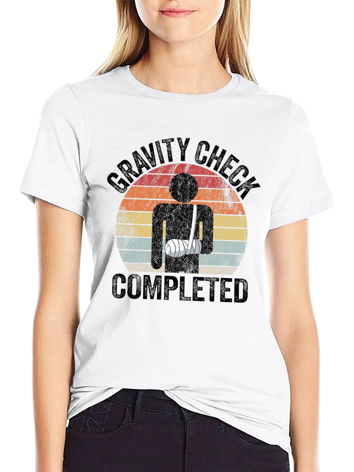 Camiseta Divertida Check Gravity Completed