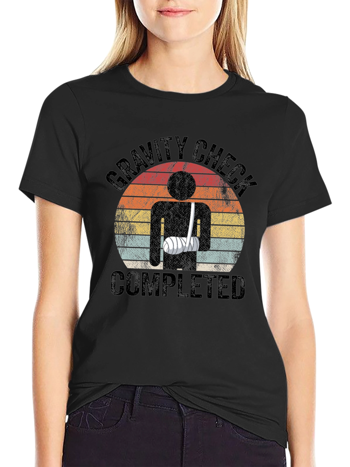 Camiseta Divertida Check Gravity Completed