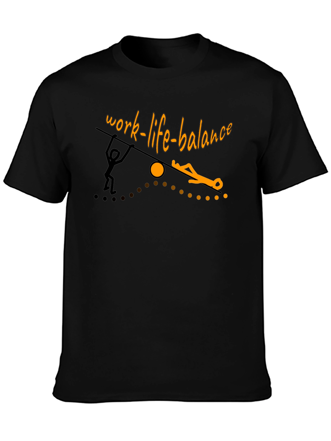 Camiseta Negra: Equilibrio Vida Laboral