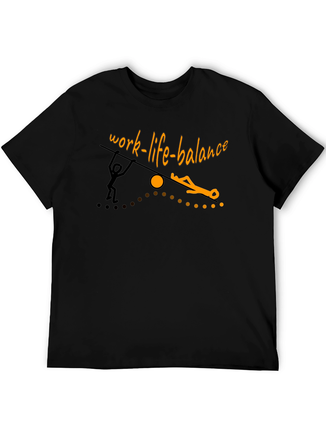 Camiseta Negra: Equilibrio Vida Laboral