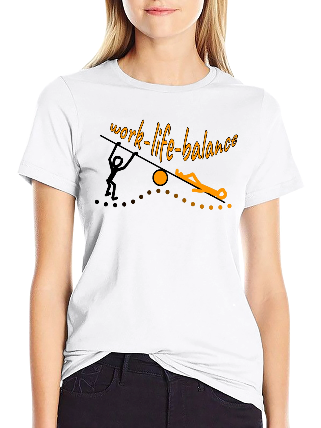 Camiseta Negra: Equilibrio Vida Laboral