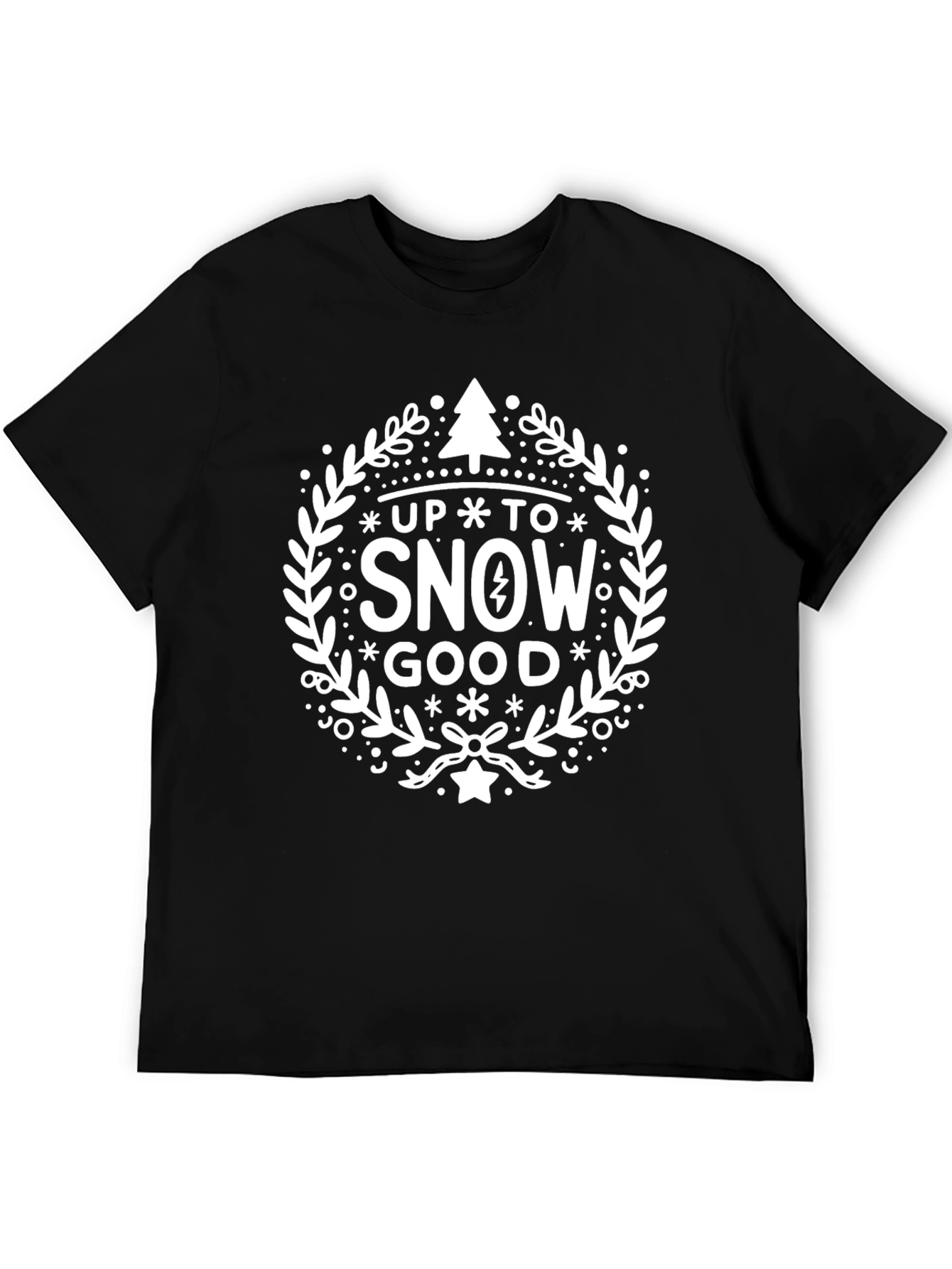 Camiseta Negra Up To Snow Good Festiva