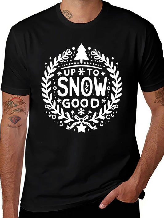 Camiseta Negra Up To Snow Good Festiva