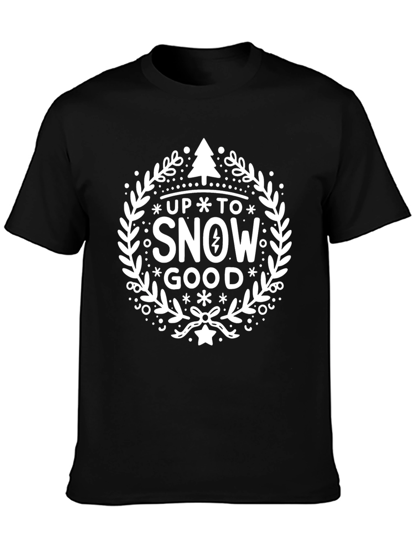 Camiseta Negra Up To Snow Good Festiva