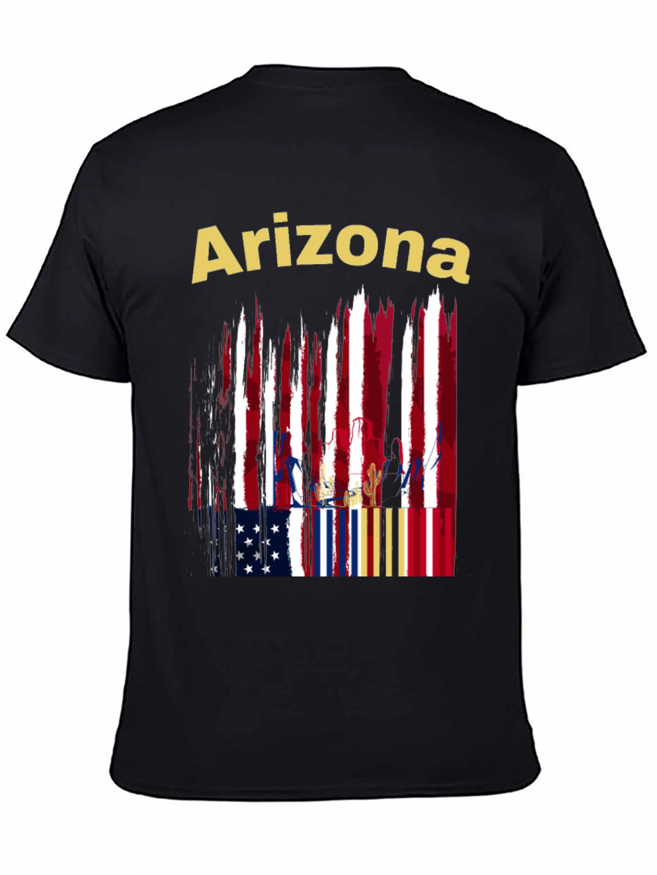 Camiseta Negra Arizona USA