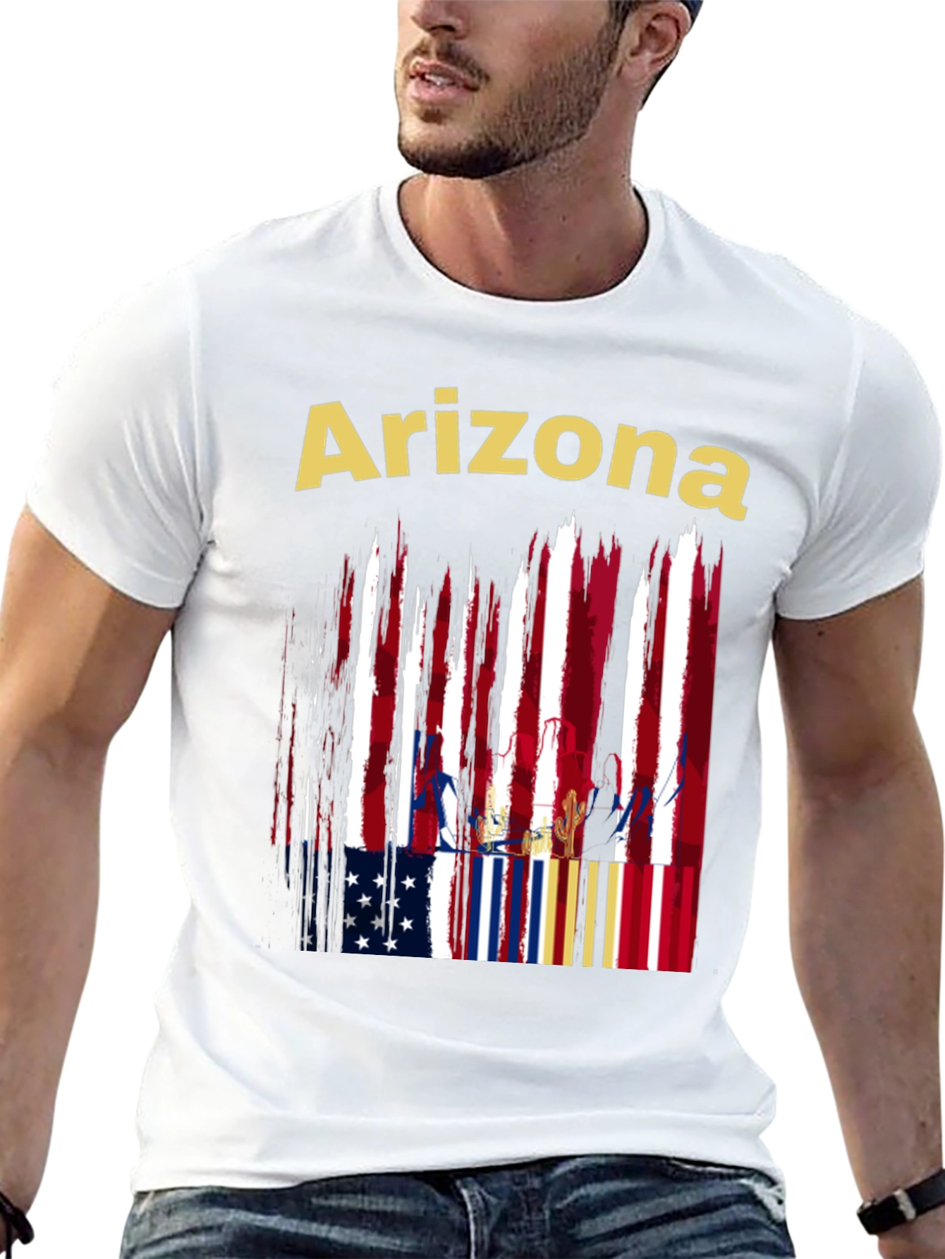 Camiseta Negra Arizona USA