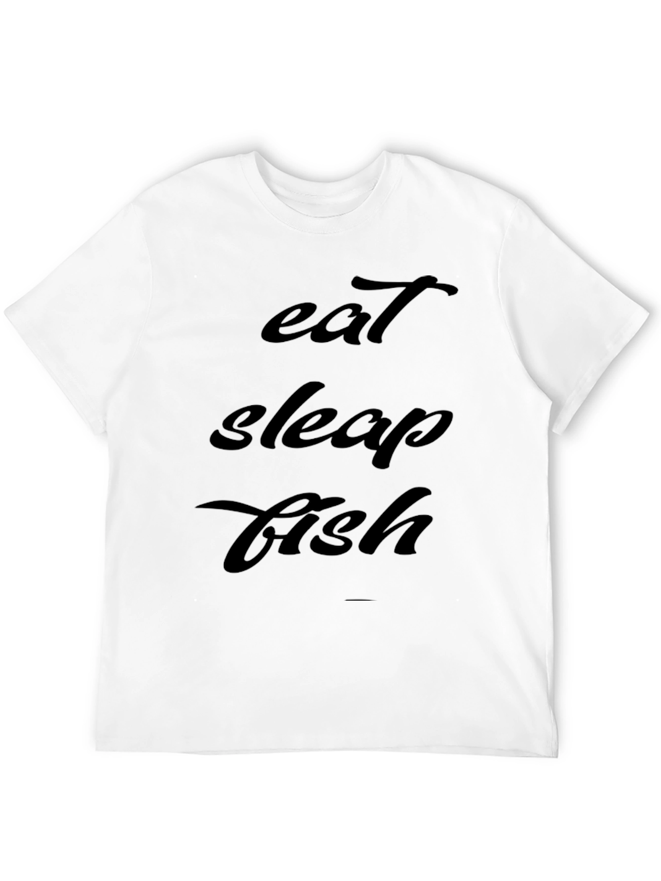 Camiseta Hombre Negra - Eat Sleep Fish