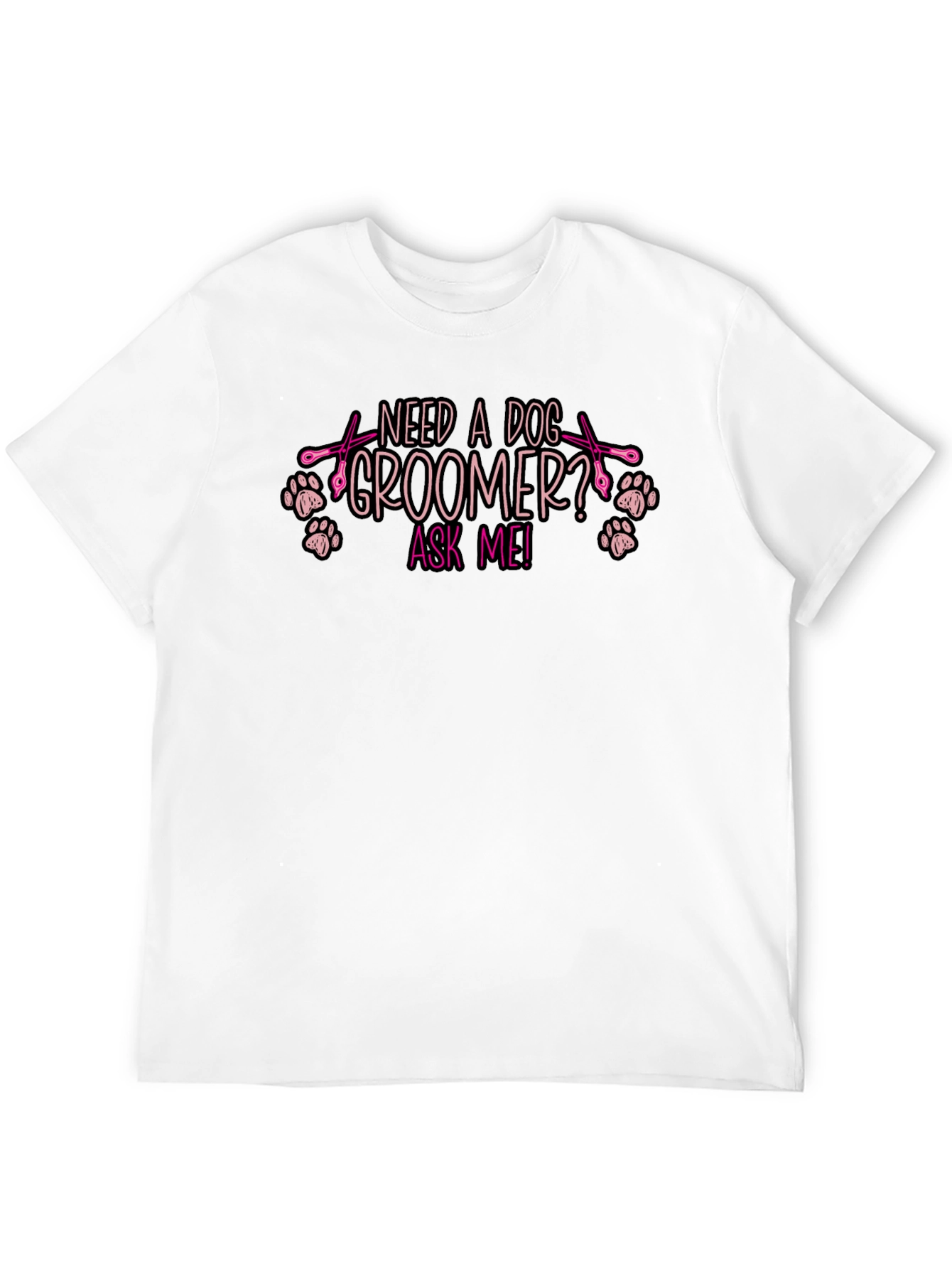 Camiseta Negra ¿Necesitas un Peluquero Canino?
