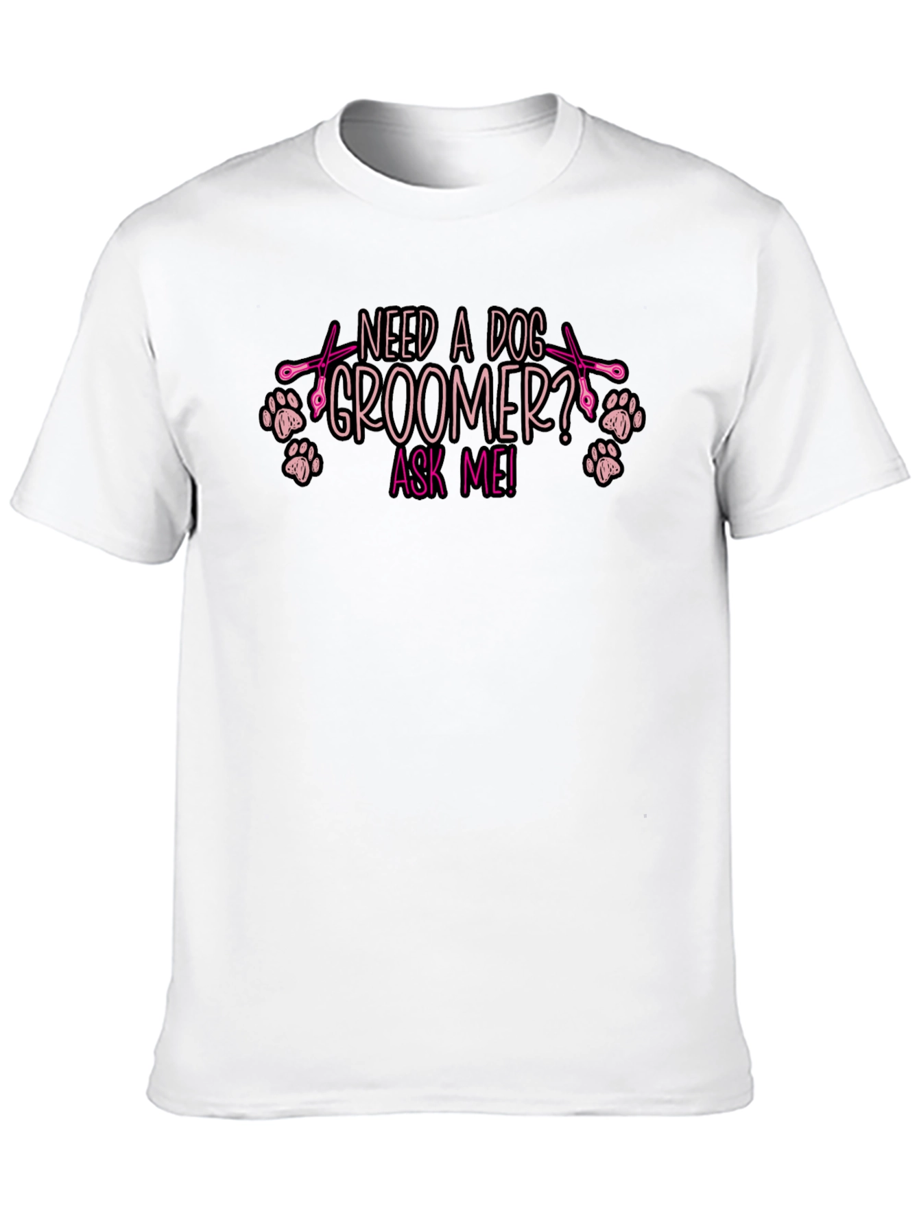Camiseta Negra ¿Necesitas un Peluquero Canino?