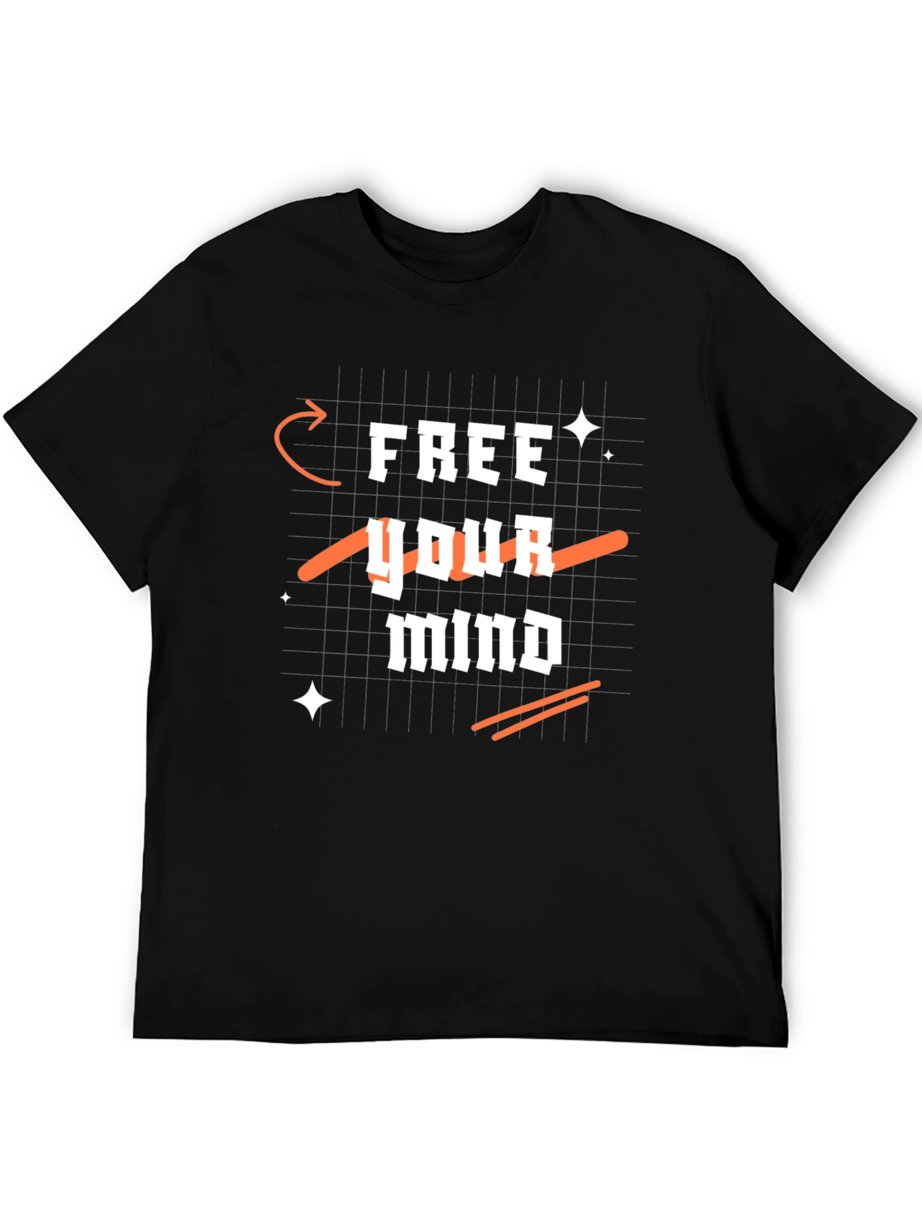 Camiseta Negra Libera tu Mente para Hombre