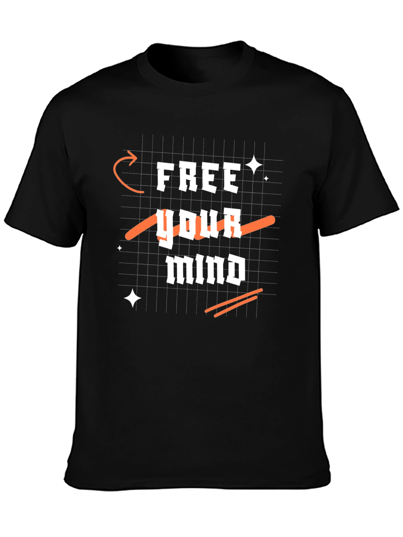 Camiseta Negra Libera tu Mente para Hombre