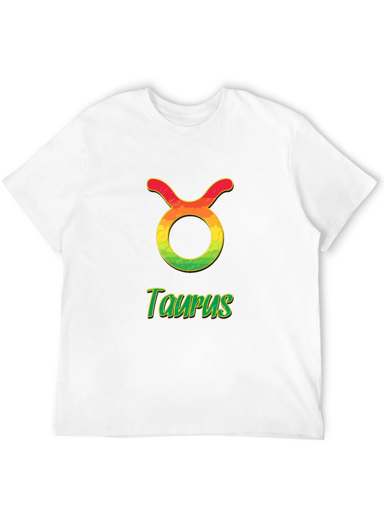Camiseta Negra Signo Tauro Diseño Zodiaco